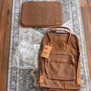 Fjallraven Kanken No 2 Laptop 15 Hazel Brown NWT